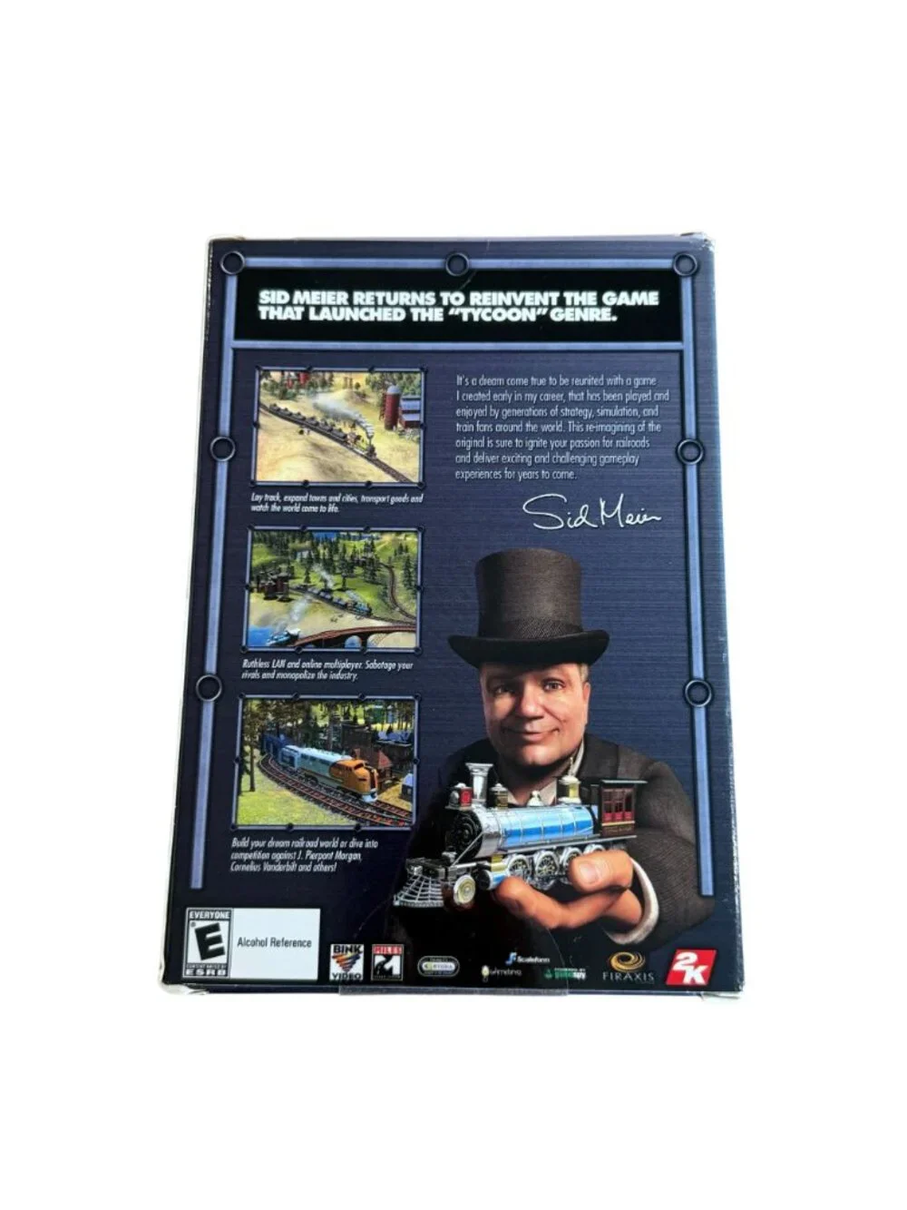 Sid Meiers Railroads PC CD-ROM New Sealed Simulation Game Firaxis